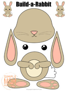 Woodland Animal Cut and Paste Craft Templates - Simple Mom Project Store