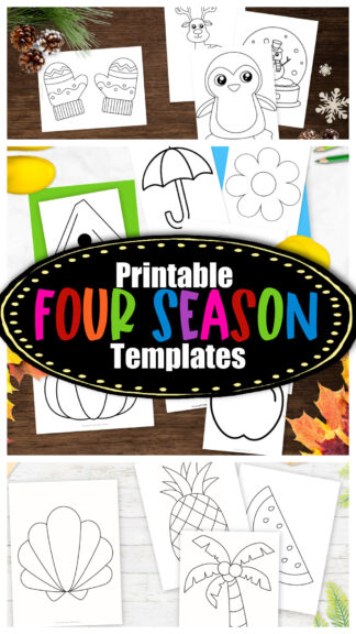 100+ Four-Season Printable Templates for Kids Crafts – Simple Mom ...