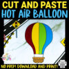 Are you looking for a unique mode of transportation to create for your kids? This printable hot air balloon craft is super easy and cute, making it perfect for kids of all ages. Combine the diy hot air balloon craft template with a few recycled materials to form cool crafts that kids can play with. Be sure to get your own hot air balloon template today!