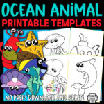 Ocean Animal Printable Templates - Simple Mom Project Store