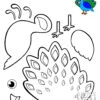 Printable Peacock Craft for Kids, preschoolers toddlers and kindergartners 1