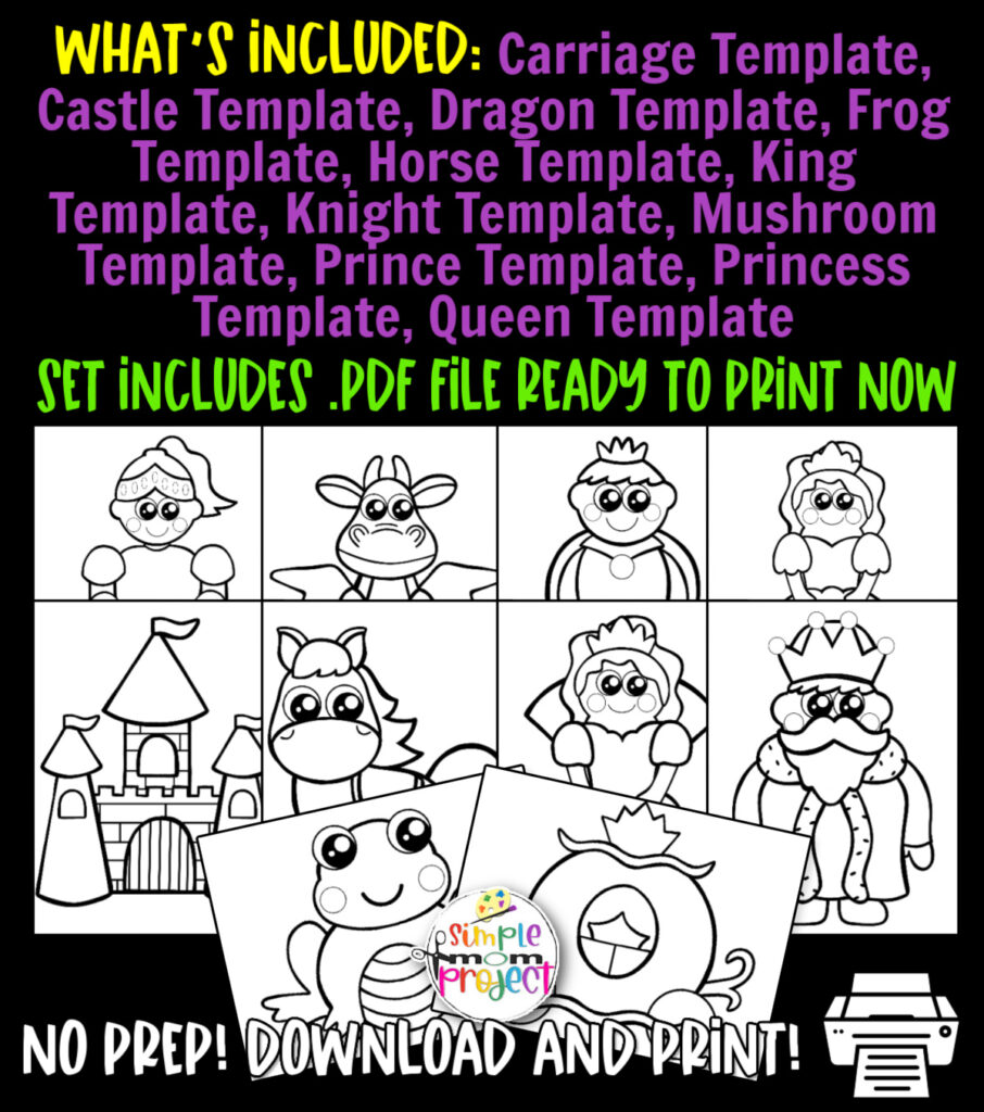 Storybook Character Printable Templates Simple Mom Project Store