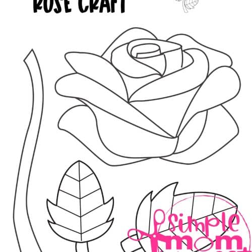 Are you looking for easy blank printable paper flower crafts to do with your preschool or kindergarten class this spring? These simple flower crafts are great for a wall art coloring activity or grab some construction paper and make handmade flower cards! Your kids can even glue them on to popsicle sticks for a fun spring time decoration. These blank flower templates make for a simple and easy summer project too! Grab your black and white flower craft bundle set today!