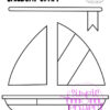 Printable Sailboat Craft Transportation Vehicle Template for Kids, Preschool, Toddlers, Kindergarten 1