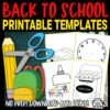 Grab these easy, printable back to school Themed cut out templates for classroom decor, back to school crafts and elementary school teachers, students preschoolers and toddlers. Turn them into a fun banner or spring activity for your kids. From a simple pencil to a classic backpack template, these templates will give you so many creative ways to enjoy the season. Easily click and download your set of our back to school templates today!