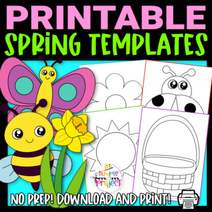Grab these easy, printable spring Themed cut out templates for spring decor, spring crafts and elementary school teachers, students preschoolers and toddlers. Turn them into a fun banner or spring activity for your kids. From a simple butterfly to a classic flower template, these templates will give you so many creative ways to enjoy the season. Easily click and download your set of our springtime templates today!