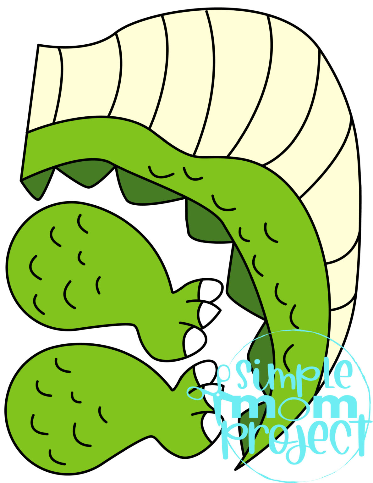 alligator-paper-bag-puppet-craft-template-simple-mom-project-store