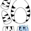 Printable Zoo Animal Zebra Paper Bag Puppet Craft for Kids, preschoolers, toddlers and kindergartners 5