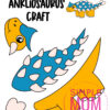 ankylosaurs cut and paste craft for kids, preschoolers, toddlers