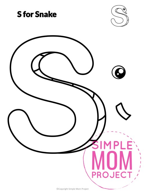 Uppercase Alphabet Crafts – 26 Black & White Printable Cut & Paste ...