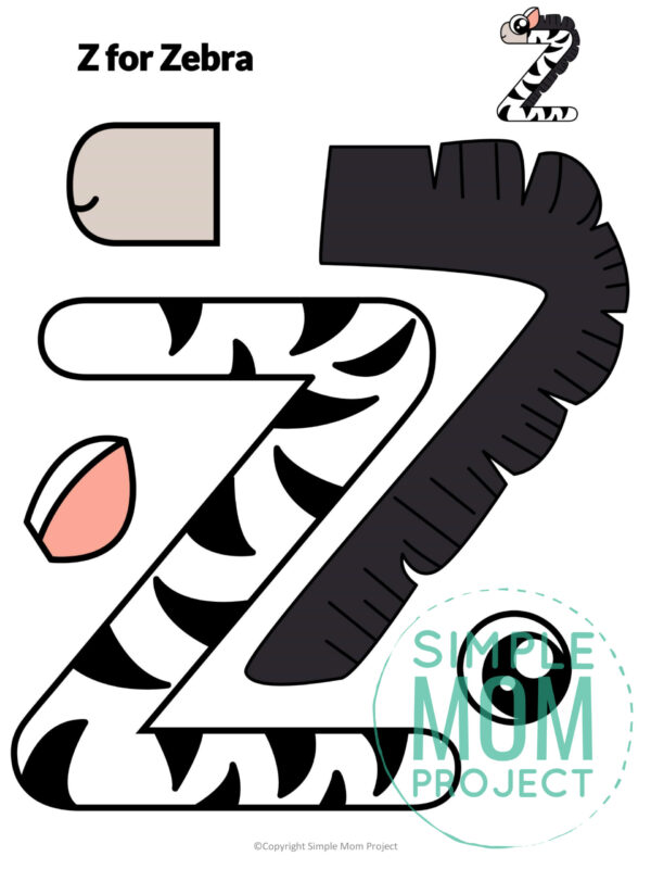 26 Full Colored Alphabet Cut and Paste Craft Printable Templates ...