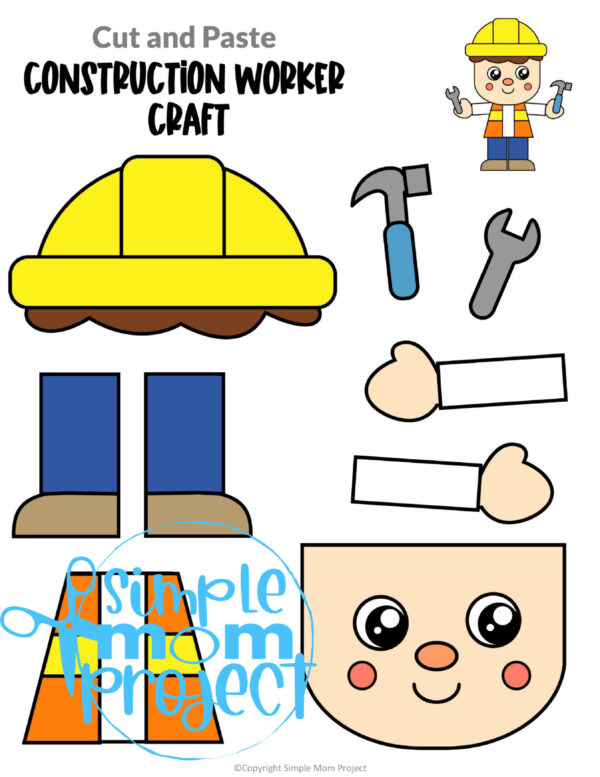 Community Helper Cut and Paste Craft Templates - Simple Mom Project Store