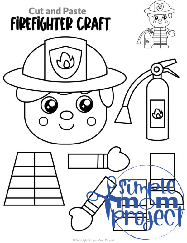 Are you looking for blank printable community helper crafts for your preschool or kindergarten class? These easy and fun pre k community helper crafts are perfect for a coloring classroom or a weekend activity. From our dentist, police officer, firefighter, doctor and construction worker to our school teacher and veterinarian, these fun preschool activities will be perfect for any community helper lesson plan! Turn them into puppets or just fun worksheets, but print your b&w community helper set now!