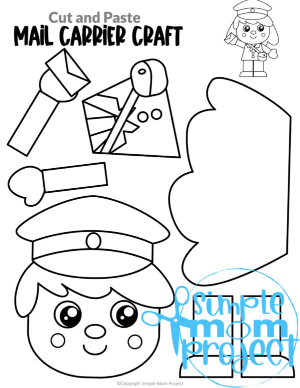 30 Community Helper Cut and Paste Craft Templates – Simple Mom Project ...