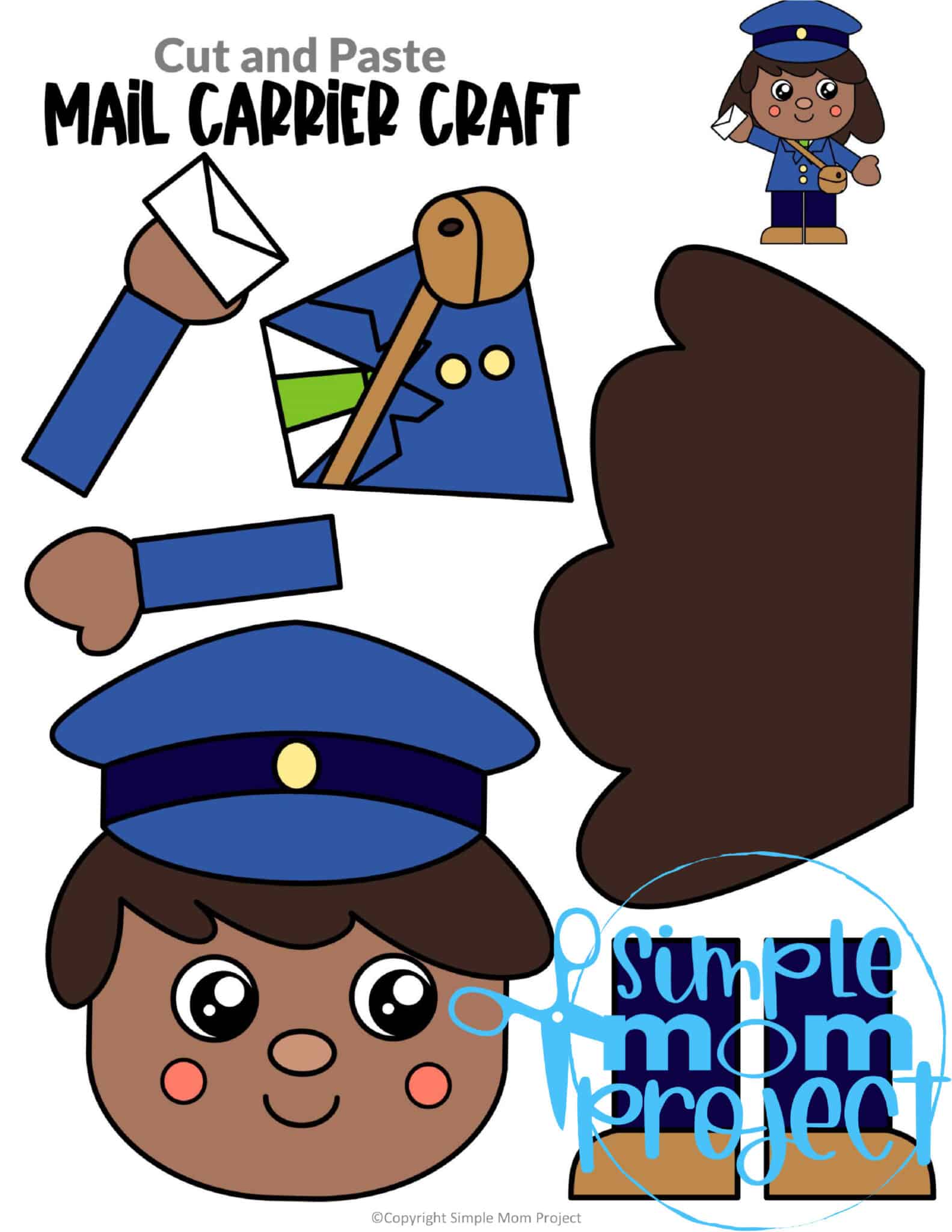 Full Colored Community Helper Craft Templates - Simple Mom Project Store