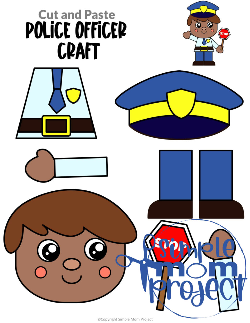 Are you looking for full colored printable community helper crafts for your preschool or kindergarten class? These easy and fun pre k community helper crafts are perfect for the classroom or a weekend activity. From our dentist, police officer, firefighter, doctor and construction worker to our school teacher and veterinarian, these fun preschool activities will be perfect for any community helper lesson plan! Simply cut them and turn them into puppets or just fun worksheets, but print your set now!