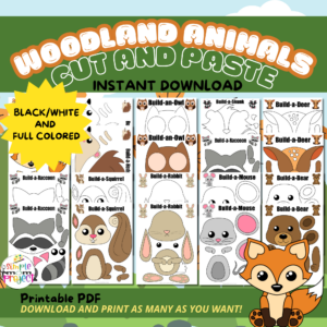 Looking for a fun toddler activity to dive into with your little ones? Tap here to snag some adorable woodland animal templates for a crafty adventure! Jazz them up with autumn treasures like leaves, pine cones, and acorns. Stick them on a paper plate, cardboard, or even a toilet paper roll for instant fall vibes at home. These forest critter creations are a hit with kids of all ages, from tots to kindergarteners and beyond!