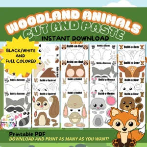 Looking for a fun toddler activity to dive into with your little ones? Tap here to snag some adorable woodland animal templates for a crafty adventure! Jazz them up with autumn treasures like leaves, pine cones, and acorns. Stick them on a paper plate, cardboard, or even a toilet paper roll for instant fall vibes at home. These forest critter creations are a hit with kids of all ages, from tots to kindergarteners and beyond!