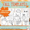 Are you on the hunt for super easy fall coloring pages to jazz up your preschool or kindergarten class? Snag these delightful, printable autumn-themed templates perfect for decorating, crafting, and getting little hands busy! Whether you're splashing on watercolors or showing off your calligraphy skills, these simple designs—think cozy leaves and a cheerful pumpkin—are ready to be transformed into a whimsical fall banner or a fun activity for your kiddos. Just click and download your bundle of fall fun today!