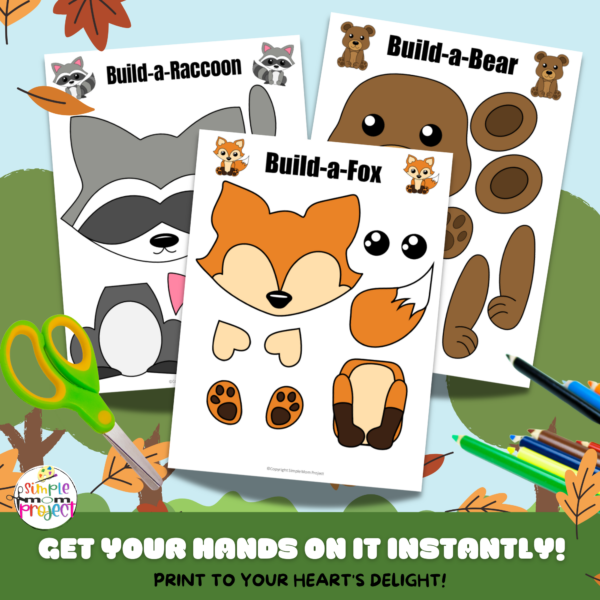 Looking for a fun coloring activity to dive into with your little ones? Dive into the world of adorable woodland animals with these Full Colored printable templates! Jazz them up with autumn treasures like leaves, pine cones, and acorns. Stick them on paper plates, cardboard, or toilet paper rolls for an instant fall decor upgrade. These crafts are a hit with kids of all ages, from kindergartners to big kids!