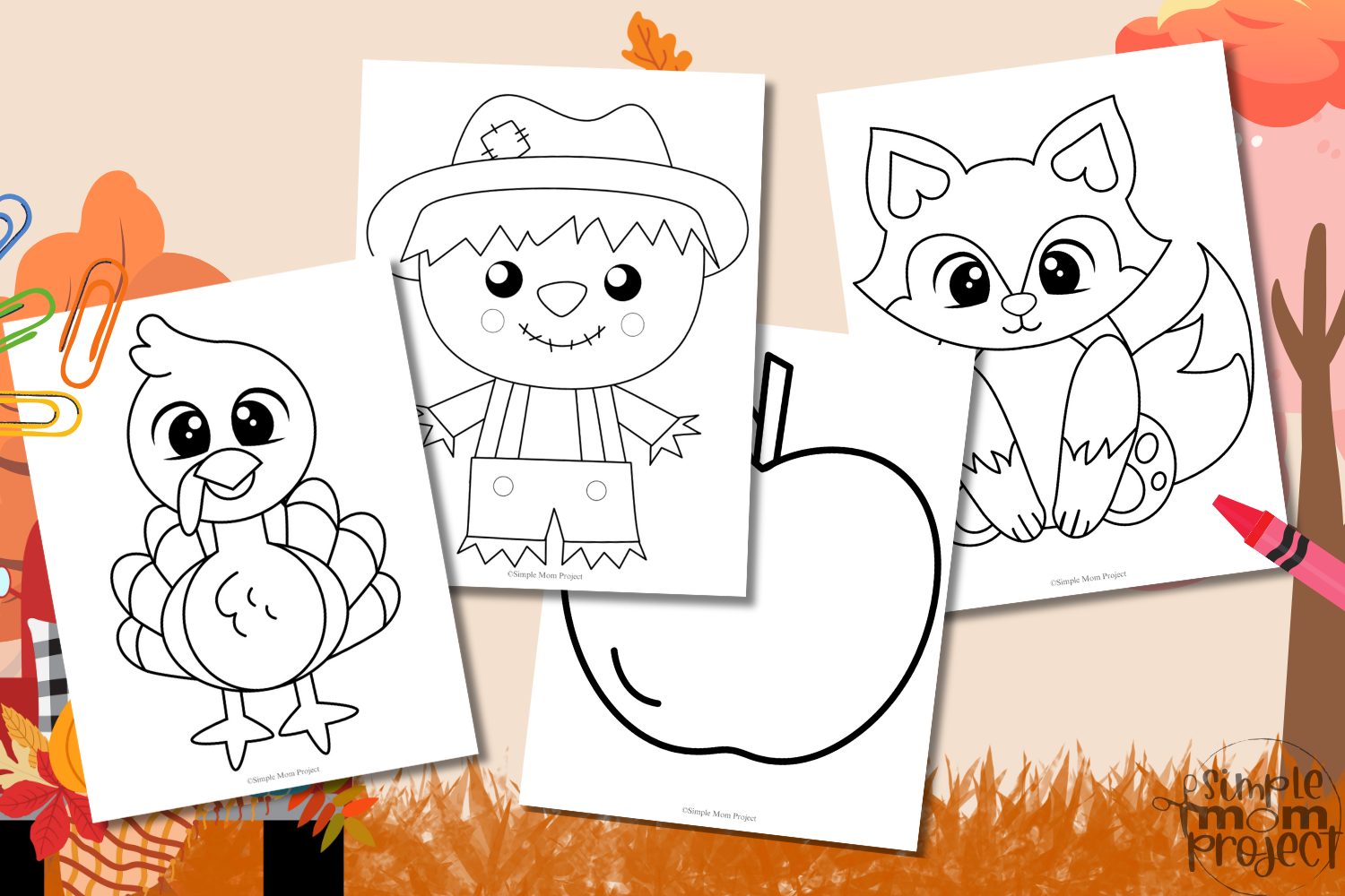 Are you on the hunt for super easy fall coloring pages to jazz up your preschool or kindergarten class? Snag these delightful, printable autumn-themed templates perfect for decorating, crafting, and getting little hands busy! Whether you're splashing on watercolors or showing off your calligraphy skills, these simple designs—think cozy leaves and a cheerful pumpkin—are ready to be transformed into a whimsical fall banner or a fun activity for your kiddos. Just click and download your bundle of fall fun today!