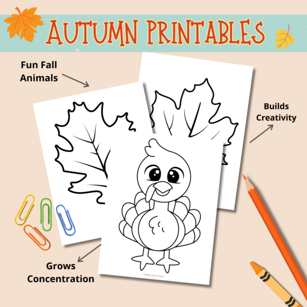 Are you on the hunt for super easy fall coloring pages to jazz up your preschool or kindergarten class? Snag these delightful, printable autumn-themed templates perfect for decorating, crafting, and getting little hands busy! Whether you're splashing on watercolors or showing off your calligraphy skills, these simple designs—think cozy leaves and a cheerful pumpkin—are ready to be transformed into a whimsical fall banner or a fun activity for your kiddos. Just click and download your bundle of fall fun today!