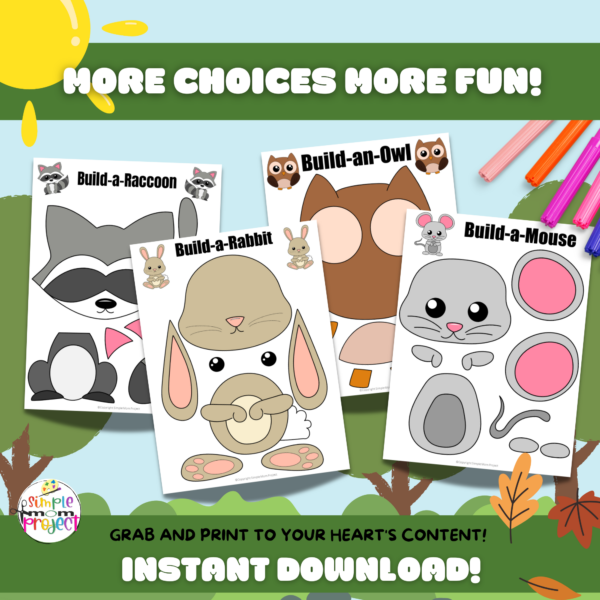 Looking for a fun coloring activity to dive into with your little ones? Dive into the world of adorable woodland animals with these Full Colored printable templates! Jazz them up with autumn treasures like leaves, pine cones, and acorns. Stick them on paper plates, cardboard, or toilet paper rolls for an instant fall decor upgrade. These crafts are a hit with kids of all ages, from kindergartners to big kids!