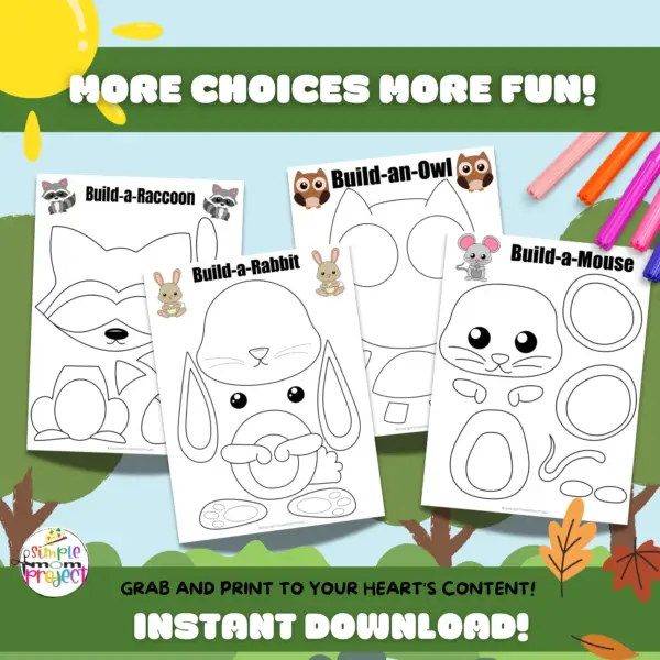 Looking for a fun coloring activity to dive into with your little ones? Dive into the world of adorable woodland animals with these printable templates! Jazz them up with autumn treasures like leaves, pine cones, and acorns. Stick them on paper plates, cardboard, or toilet paper rolls for an instant fall decor upgrade. These crafts are a hit with kids of all ages, from kindergartners to big kids!