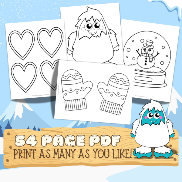 Grab these easy, printable winter Themed templates for winter decor, winter crafts and elementary school teachers, students preschoolers and toddlers. From a winter hat, snowman, mitten, clothes, winter tree, snowflakes and more, you can easily turn these winter templates into a fun winter themed banner or winter coloring activity for your kids. Easily click and download your set of our winter templates today!