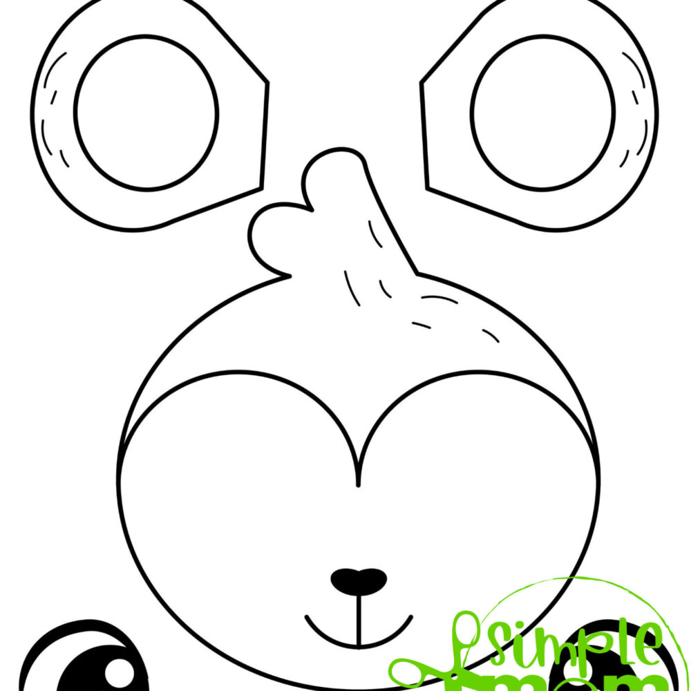 Printable Zoo Animal Monkey Paper Bag Puppet Craft for Kids, preschoolers, toddlers and kindergartners 1