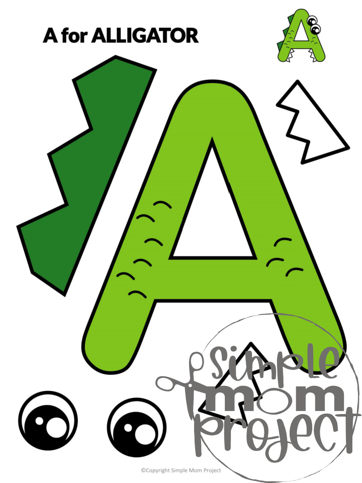 Letter A Craft Printable Bundle for Kids, Preschoolers, toddlers, kindergartners 5