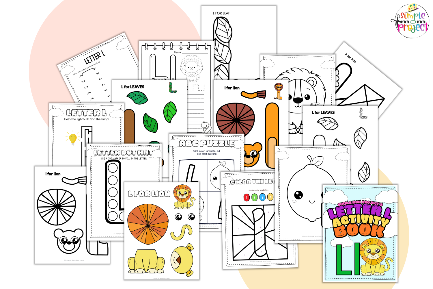 Letter l printable, l worksheets, instant download, l preschool, toddlers, l coloring page, l uppercase, l lowercase, abc kindergarten, letter l phonics, letter l handwriting, letter l tracing, letter l pdf