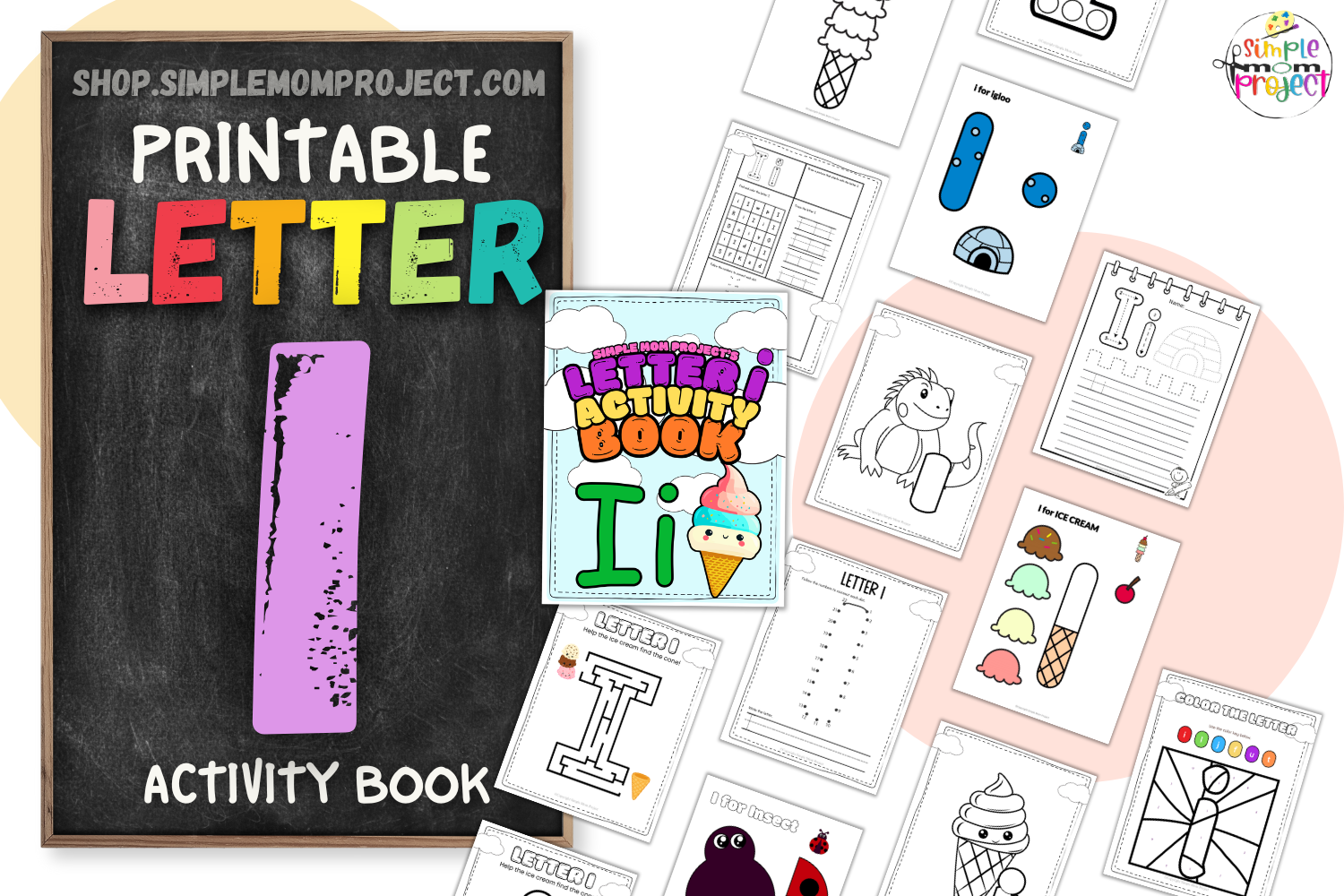 Letter i printable, i worksheets, instant download, i preschool, toddlers, i coloring page, i uppercase, i lowercase, abc kindergarten, letter i phonics, letter i handwriting, letter i tracing, letter i pdf