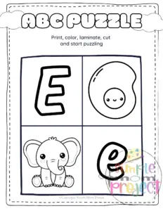 Keep restless kids engaged with printable letter E craft templates featuring elephants in color and black & white. These activities are fantastic for developing fine motor skills while also teaching the "E" sound and words that start with it. Be sure to share these templates with enthusiasts of elephant and egg!
