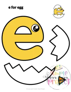 Keep restless kids engaged with printable letter E craft templates featuring elephants in color and black & white. These activities are fantastic for developing fine motor skills while also teaching the "E" sound and words that start with it. Be sure to share these templates with enthusiasts of elephant and egg!