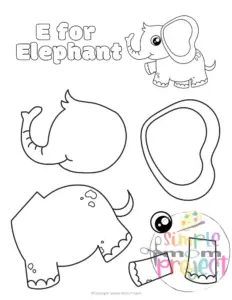 Keep restless kids engaged with printable letter E craft templates featuring elephants in color and black & white. These activities are fantastic for developing fine motor skills while also teaching the "E" sound and words that start with it. Be sure to share these templates with enthusiasts of elephant and egg!
