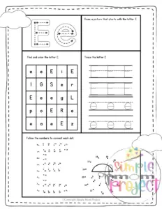 Keep restless kids engaged with printable letter E craft templates featuring elephants in color and black & white. These activities are fantastic for developing fine motor skills while also teaching the "E" sound and words that start with it. Be sure to share these templates with enthusiasts of elephant and egg!
