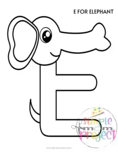Keep restless kids engaged with printable letter E craft templates featuring elephants in color and black & white. These activities are fantastic for developing fine motor skills while also teaching the "E" sound and words that start with it. Be sure to share these templates with enthusiasts of elephant and egg!