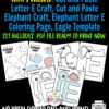 Click now to download and purchase our fun printable letter E craft bundle for your toddler, preschool and kindergarten kids. Kids will improve their letter recognition using our letter E for elephant craft, elephant cut and paste craft and eagle template. These printable letter E crafts brighten your child’s day with a little creativity and play. Get your copy now!