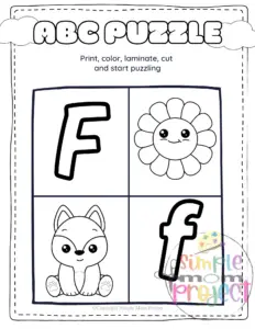 With the letter F pack, children can immerse themselves in the alphabet, beginning their exploration of sounds, writing, and both uppercase and lowercase letter F. This printable letter f activity book presents a fantastic opportunity for young ones to enhance their motor skills, improve their concentration, and express their creativity. But wait, who says only the kids can enjoy it? These creative letter F printables are a delightful way for the entire family to have fun together!