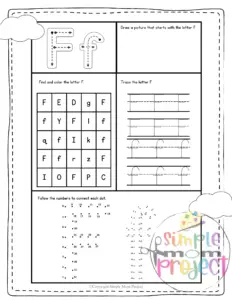 With the letter F pack, children can immerse themselves in the alphabet, beginning their exploration of sounds, writing, and both uppercase and lowercase letter F. This printable letter f activity book presents a fantastic opportunity for young ones to enhance their motor skills, improve their concentration, and express their creativity. But wait, who says only the kids can enjoy it? These creative letter F printables are a delightful way for the entire family to have fun together!