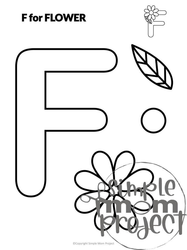 Letter F Craft Printable Bundle for Kids, Preschoolers, toddlers, kindergartners 1