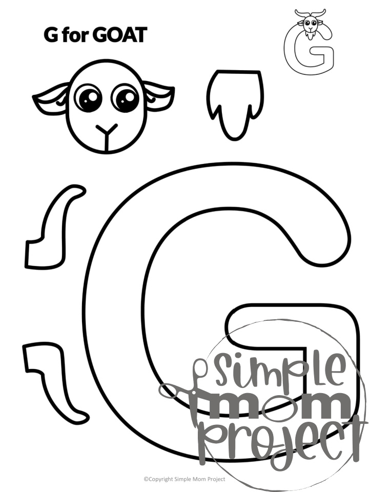 Letter G Craft Printable Bundle for Kids, Preschoolers, toddlers, kindergartners 1