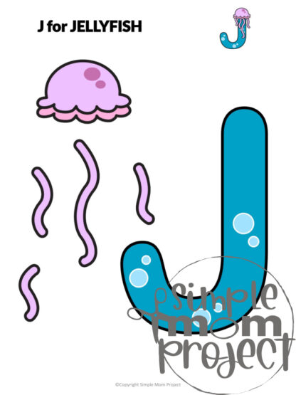 Grab our fun printable letter J craft bundle for kids to enhance their imagination and creativity. Teach your preschoolers the /J/ sound with our J for jellyfish crafts, letter J coloring page and jellyfish cut and paste crafts. Not only kids will learn to recognize the letter J, but they will also learn the fun facts about jellyfishes! Your kids will love these simple letter J crafts so be sure to print your copy now!
