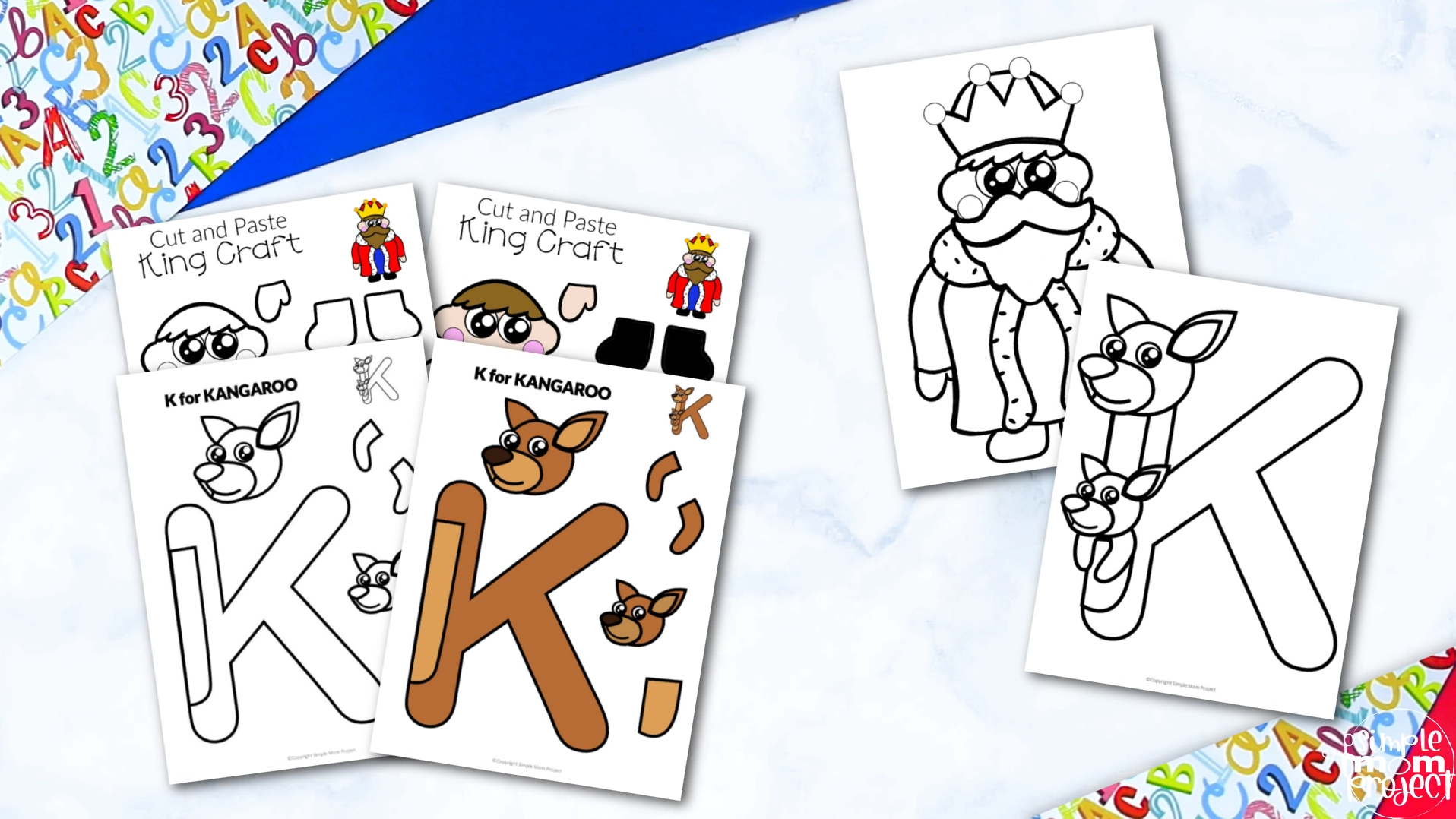 Letter K Craft Printable Bundle for Kids, Preschoolers, toddlers, kindergartners 1