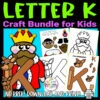 Let your kids use their creativity with our fun printable letter K craft bundle. Teach your students the K sound using our letter K for kangaroo crafts, king cut and paste crafts and letter K coloring page. It’s a fun and easy activity for kids that requires only a few supplies. Kids will love coloring, designing and making their own letter K template stand out. Click now to purchase your letter K craft bundle today!