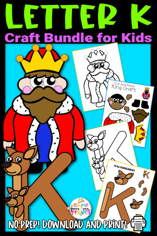 Easy and Fun Letter K Craft Printable Bundle Learning Activity for Kids ...