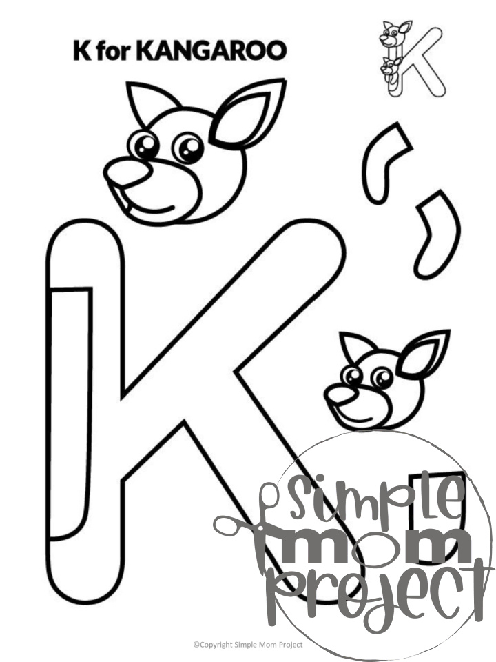 Letter K Craft Printable Bundle for Kids, Preschoolers, toddlers, kindergartners 1