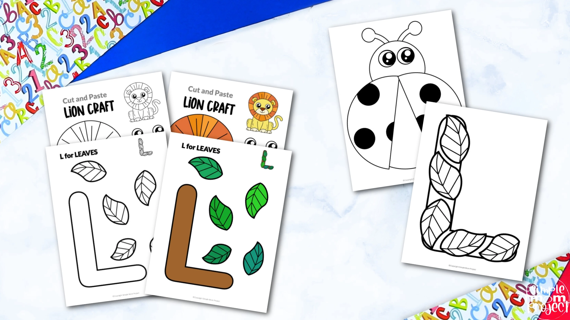 Letter L Craft Printable Bundle for Kids, Preschoolers, toddlers, kindergartners 1