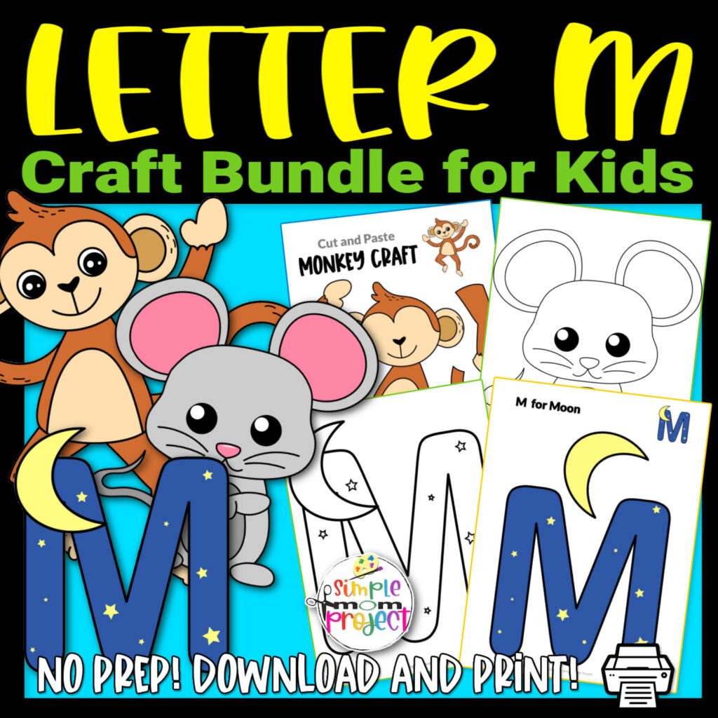 Fun Letter M Craft Bundle - Simple Mom Project Store